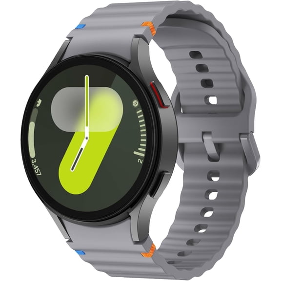 20mm Silicone Sport Watch Strap for Samsung Galaxy Watch 7/5 Pro/6/6 Classic/4 grey