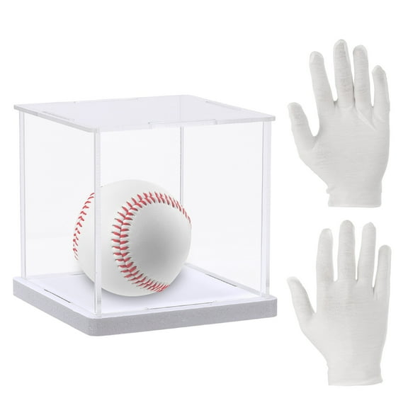 Acrylic Display Case for Collectibles Assemble, 4x4x4inch Clear Display Box