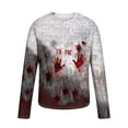 thumbnail image 5 of Virmaxy Mens 2024 Halloween Elements Printed Long Sleeve Top Long Sleeve Round Neck Top Printed Long Sleeved Top Long Sleeved Round Neck Top/shirt Multicolor-24 XXL, 5 of 5