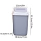 thumbnail image 3 of Hasta un 50% de descuento en el bote de basura Skegnu para baño con tapa, bote de basura pequeño con tapa a presión, cesto de basura de plástico con tapa abatible y tapa emergente para inodoro,, 3 of 6
