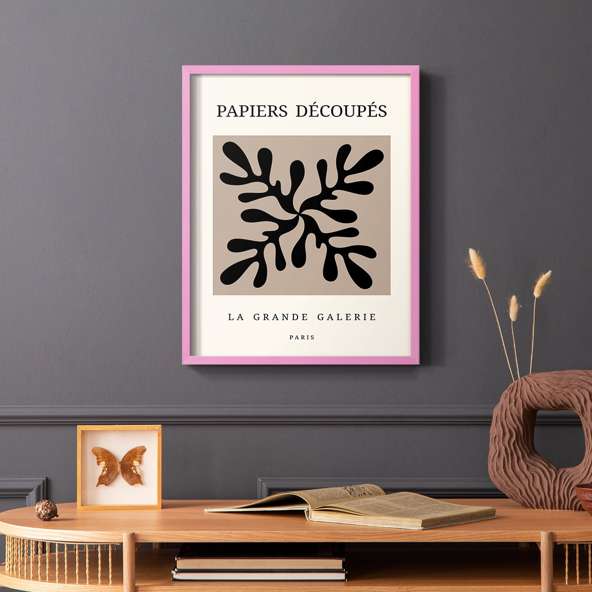 Matisse CCCXCVII in Pink Solid Wood 22 x 28 Framed Print