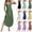 Black, variant on Womens Solid Color Round Neck Long Sleeved Loose Mid Calf Nightgown Black XXL