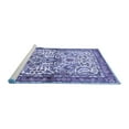 thumbnail image 2 of Ahgly Company Machine Washable Indoor Round Persian Blue Traditional Area Rugs, 8' Round, 2 of 4