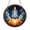 Acrylic 3.5 Inch, variant on Space Shuttle Stained Glass Suncatcher, Window Hanging Decor Featuring Rocket Launching Into Blue Sky with Clouds