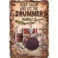 thumbnail image 1 of Kit de batería de placa de metal Wdftyju arte Vintage rectangular 20x30cm, 1 of 9