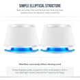 thumbnail image 3 of Altavoces para ordenador Sanyun SW102 5Wx2 USB 3.5 mm Aux White, 3 of 7