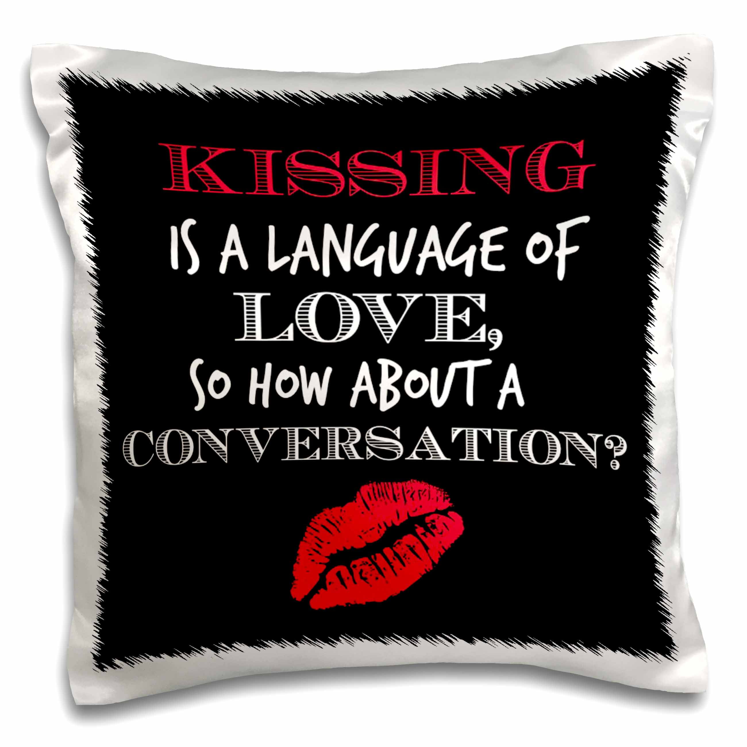 3dRose Kissing is a language for love so how about conversation. True