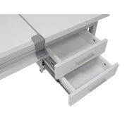 Studio Designs Metal Adjustable Height Split Top Drawing Table with 39.5 x 30 Tilting Top