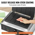 thumbnail image 4 of VEVOR 10PCS Commercial Waffle Maker Rectangle Waffle Baker Machine 1550W, 4 of 9