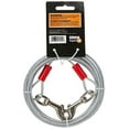 thumbnail image 2 of Aspen Pet Heavy Duty Dog Tie-Out Galavanized Steel Cable, 15' Long for Dogs Up To 100 lb, Silver, 2 of 5