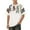White, variant on Mens Knit Polo Loose Fit Style Crew Neck Short Sleeved Mens Graphic T-Shirts,Beige,XL