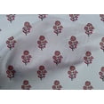 thumbnail image 4 of oneOone Organic Cotton Voile Fabric Leaves & Floral Block Printed Craft Fabric BTY 42 Inch Wide, 4 of 4
