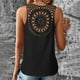 thumbnail image 3 of Chaleco sexy liso de moda para mujer: top de encaje con espalda hueca, cuello en V, mangas 3/4, poliéster, tallas S-XXL, perfecto para verano/ocasiones informales., 3 of 6