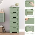 thumbnail image 5 of Homfa Modern Bathroom Cabinet, Free Standing Storage Cabinet with 5 Drawers Organizer Unit for Living Room Bedroom, 2PCS, Green, 5 of 7