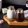thumbnail image 6 of Bathroom Soap Dispenser Ceramic Foaming Soap Dispenser with Rose Gold Pump Refillable Lotion Dish, 6 of 7