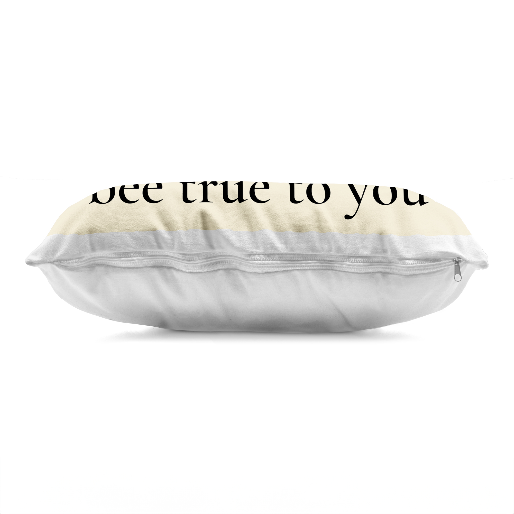 Stupell Industries Bee True To You Inspiration Decorative Printed Throw Pillow, design by Lettered and Lined