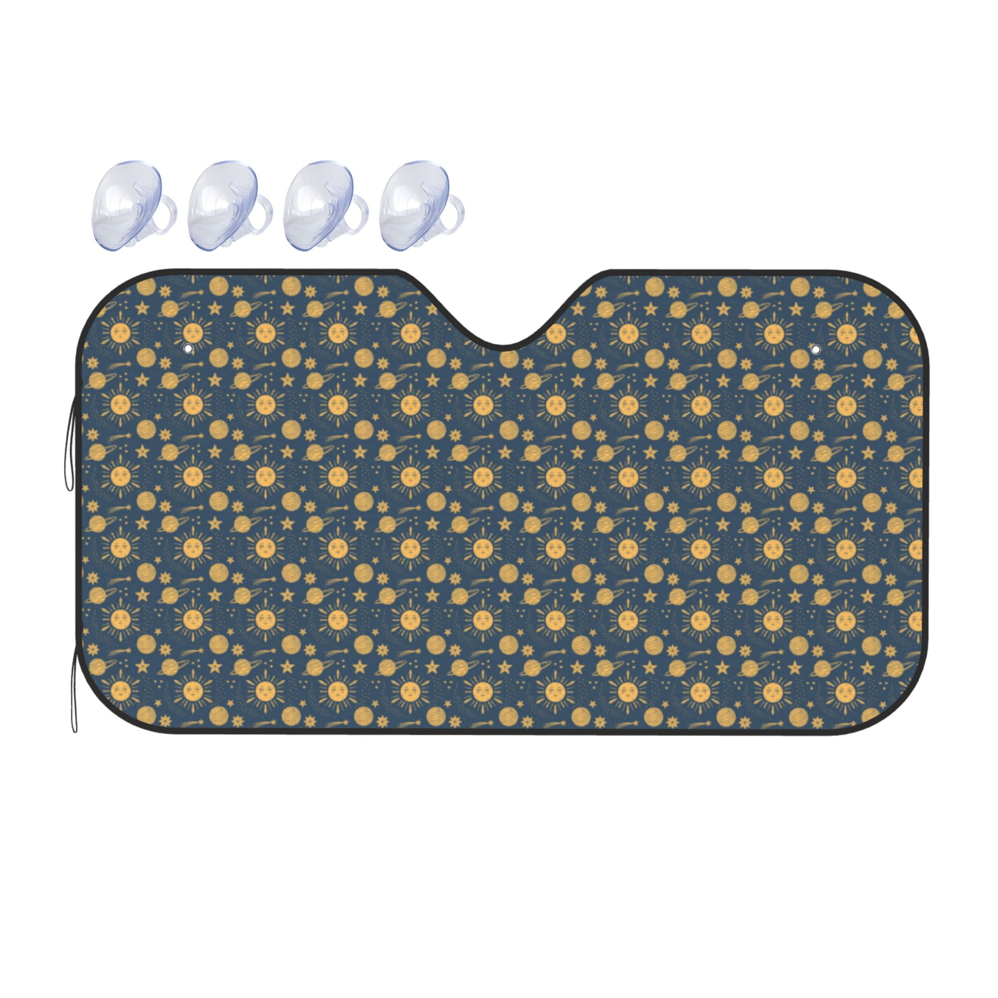 Unicorn Print Pattern Car Sun Shade