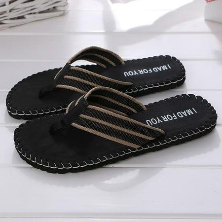 

Leke Summer Beach Sandals Shoes Flat Beach Men Thongs Flip Flops Slippers