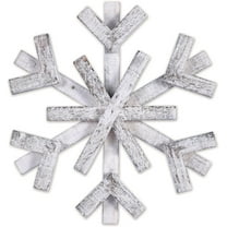 Sunset Vista Designs Wooden Snowflake, 18-inch Height, White