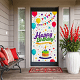 thumbnail image 4 of Colorful Happy Birthday Banner with Balloons Cake and Stars Party Decoration Backdrop for Birthday Party Photography Props and Celebrations, 4 of 7