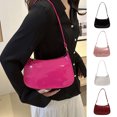 thumbnail image 2 of Retro Glossy Shoulder Bag Ladies Faux Leather Underarm Bag Casual Hobo Purse Waterproof Handbag for Daily Life Travel Parties, 2 of 8