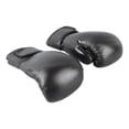 thumbnail image 1 of Guantes de boxeo negros de 8 oz, guantes para saco de boxeo, cómodos de usar, de PU, con velcro, ajuste seguro, accesorio de boxeo, 1 of 15
