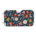 thumbnail image 7 of Balery Holiday Christmas Cookies Windshield Sun Shade, Car Front Window Sunshade Cover ,Automotive Interior Portected Blocks Uv Rays For Car Pickup Truck Suv Accessories- Medium, 7 of 7
