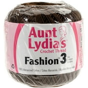 Aunt Lydia's Fashion Crochet Thread Size 3-Coffee