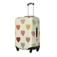 thumbnail image 2 of Wukai Heart Polka Dot Elastic Luggage Cover: Personalized Protection for Your Suitcase - Fits 19~29-inch, Washable & Durable Travel Companion-, 2 of 8