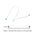 thumbnail image 4 of Uxcell 11.81'' 5 Pins FFC FPC Flat Flexible Cable (A Type) for LCD Laptop Plastic White 5pcs, 4 of 5