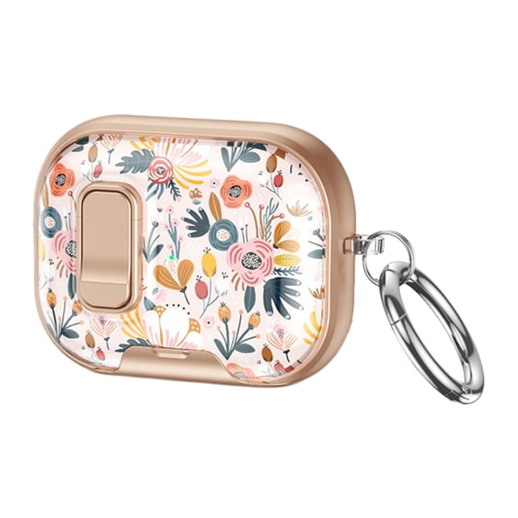 Plastic Protective Case With Built In Foldable Stand Carabiner For Pro3/4 Earbud Shockproof Cover Shell
