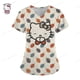 thumbnail image 3 of Uniformes médicos de Hello Kitty para mujer, camisetas de enfermera con estampado de dibujos animados de Hello Kitty, uniforme de novio para mascotas, ropa de cuidado de manga corta, 3 of 5