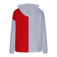 thumbnail image 7 of Jsaierl Women's Comfortable Oversized Color Block Fuzzy Fleece Hoodies Sweatshirts Drawstring Casual Tops S-2XL, 7 of 7