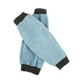 thumbnail image 3 of Dualoai 2 Pieces PU Leather Welding Sleeves Welding Arm Guard for Industrial Camping Blue, 3 of 9