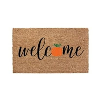 JoyMoreHome Funny Doormat Fall Autumn Pumpkin Thanks Giving Halloween Welcome Mats, Front Door Porch Patio Mats for The Entrance Way Personalized Rug Novelty Coir Doormat, Holiday Decoration Mat