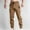 Khaki, variant on pstuiky Cargo Pants, Solid Color Loungewear Active Fit Multiple Pockets Long Pants Army Green L