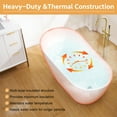 thumbnail image 4 of ANGELES HOME 59" Acrylic Freestanding Bathtub, Soaking White Bathtub with White Drain and Integrated Slotted Overflow Included, Glossy White, 4 of 11
