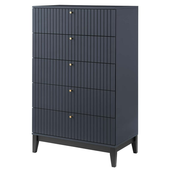 Dresser Drawer Chest Stand, Blue, Wood, Modern Contemporary, Mid Century Bedroom Living Master Guest Suite Room