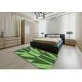thumbnail image 4 of Ahgly Company Indoor Rectangle Patterned Green Novelty Area Rugs, 2' x 5', 4 of 6