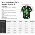 thumbnail image 5 of KLL Eyeball Monster Print Men's Hawaiian Shirt Short Sleeve Button Down Beach Shirts,Large, 5 of 7