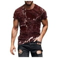 thumbnail image 1 of TSADFHJI Débardeurs d'Entraînement pour Hommes Printemps et Été Mode Décontractée T-Shirt Imprimé 3D Col Rond Manches Courtes P Rouge, 1 of 5