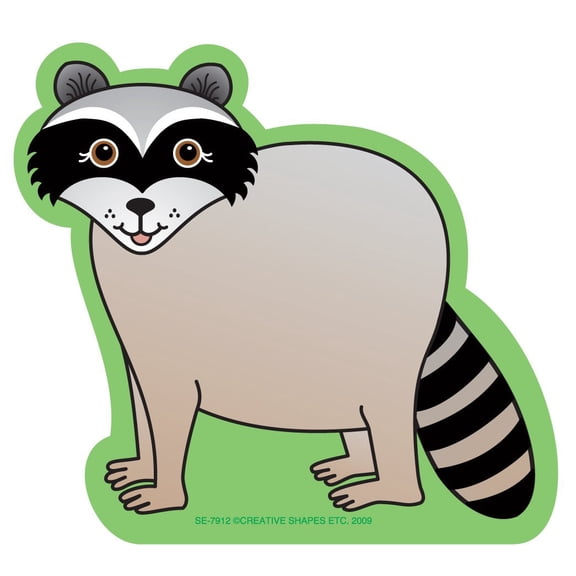 Creative Shapes Etc. Mini Notepad Raccoon, Paper Writing Pad for Notes, Classrooms and More