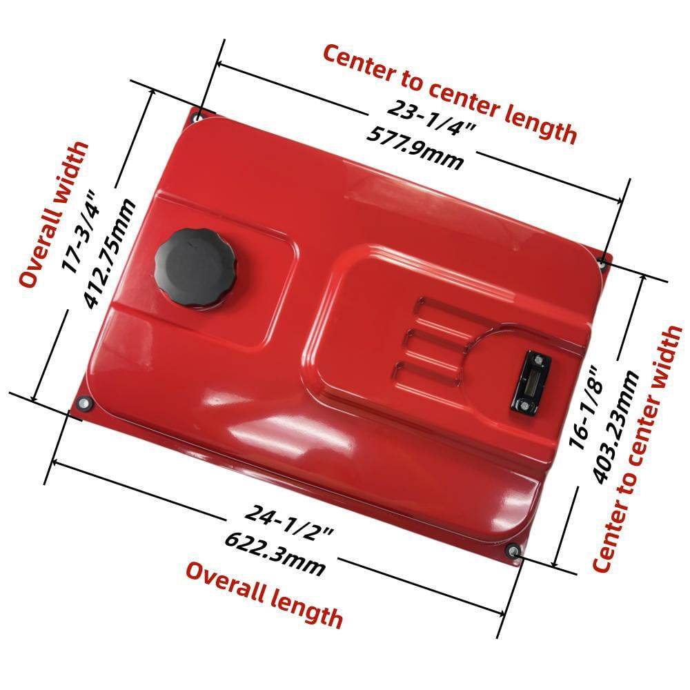 Heavy-Duty 30L Fuel Tank (G.W.15 lbs) with Bottom Vent for Predator Non-Inverter Generator 420cc – Fits 5000/6500W, 7000/8750W, 7250/9000W Models – Includes Bolts & Fuel Line, OEM-Quality