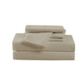 thumbnail image 2 of Cannon Heritage Solid 100% Microfiber Polyester Deep Pocket Khaki 6-Piece Full, All Season, Adult Size, OEKO-TEX Certified, 2 of 5