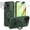 Green, variant on CASEFIV for iPhone 14 Pro Case,with Magnetic Invisible Stand [Military Drop Protection] [Compatible with MagSafe] Shockproof Slim Anti-Slip with 2 Screen Protector  2 Lens Protector,Black