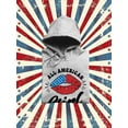 thumbnail image 3 of All American Girl W Kiss Hoodie Women -Image by Shutterstock, Female Large, 3 of 4