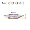 thumbnail image 2 of Uxcell Birthstone Connector Link, 24Pcs Diamond Clear charm Link, Round Glass Crystal Bead Link,, 2 of 5