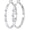 Silver-40mm, variant on Heart Cubic Zirconia Large Hoop Earrings for Womens 14k Gold Plated Hypoallergenic Rhinestone Hoops Earring Sparkly Jewelry Gift 30/40/50/60mm