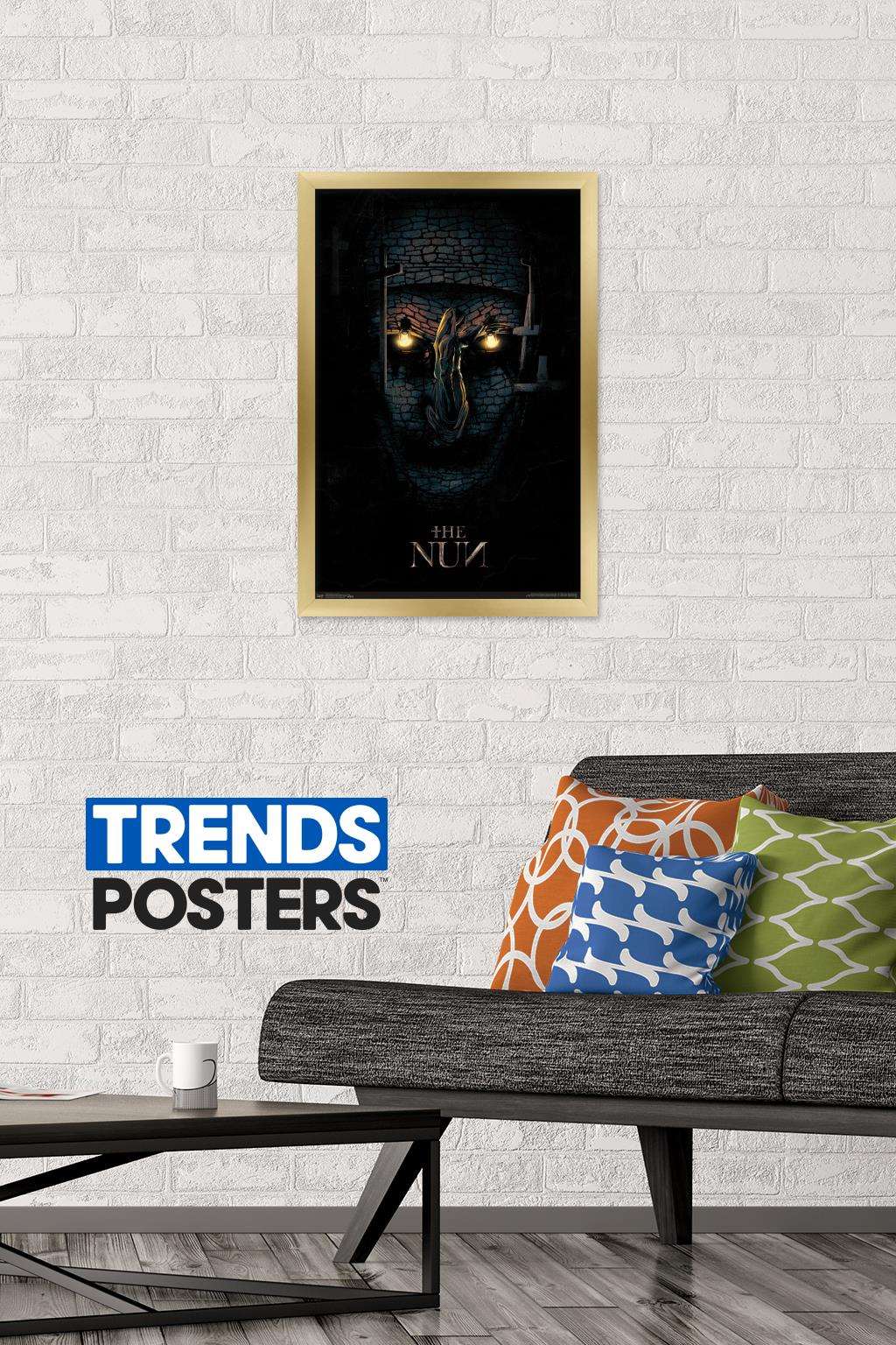 The Nun - One Sheet Wall Poster, 14.725" x 22.375", Framed