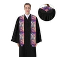 thumbnail image 4 of Daiia Colorful Cloud White Horse Pattern Graduation Shawl Stole – Satin Graduation Stole Academic Stole Non-Slip Design-Sharp Corner, 4 of 7